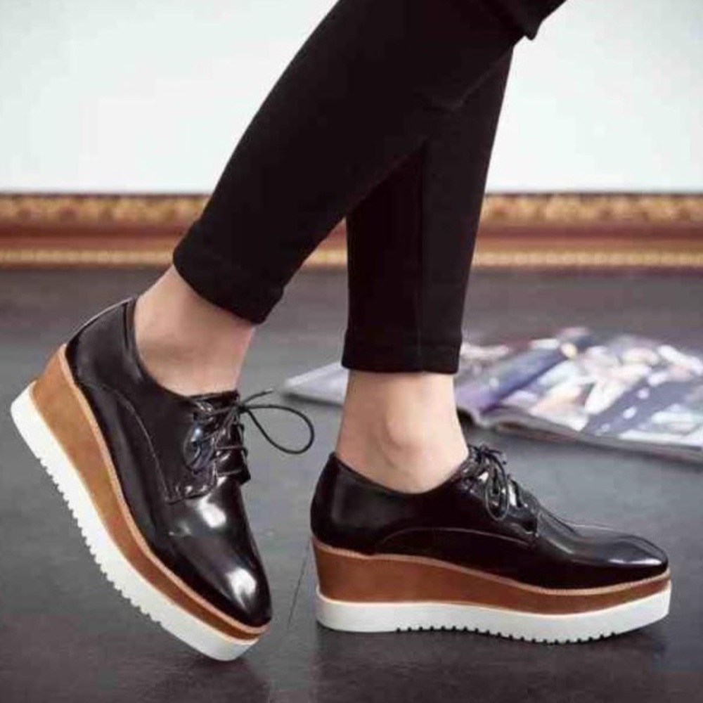 Shiny Black Oxford Creepers